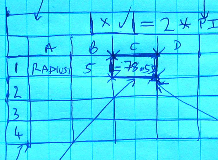 detail of plan for pic
        spreadsheet on graph paper